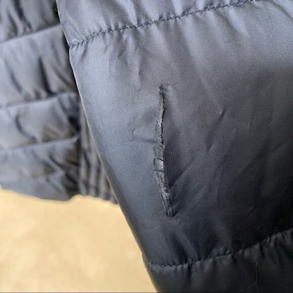 Larry Levine Faux-Fur-Trim Quilted Down Coat - M - Picture 7 of 7